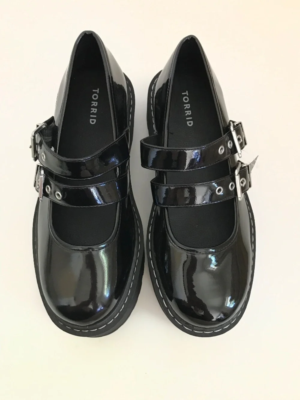 TORRID Mary Jane Black Patent Shoe Size 10.5 WW Extra Wide Width
